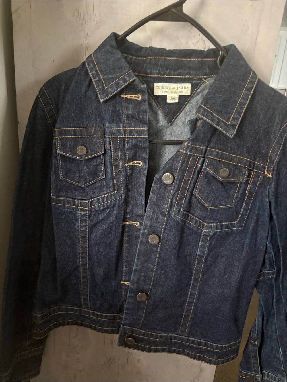 Tommy Hilfiger Dark Blue Denim Jean Jacket